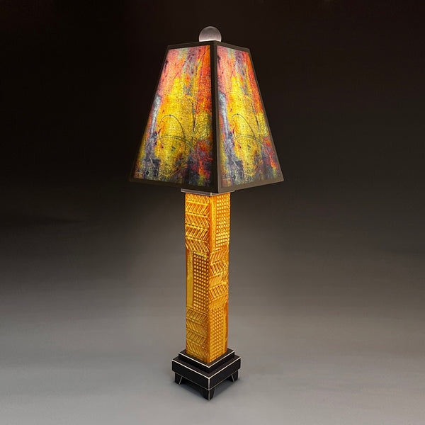 Metallic Glass Lamp