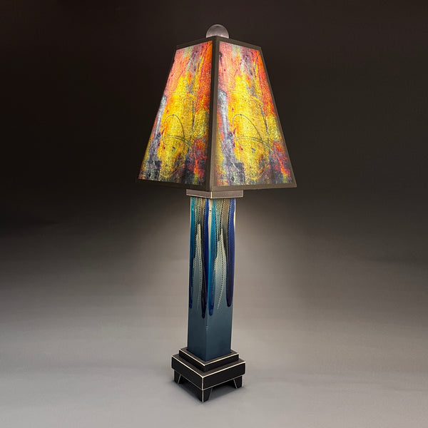 Metallic Glass Lamp