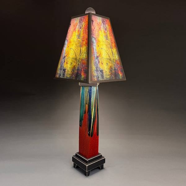 Metallic Glass Lamp